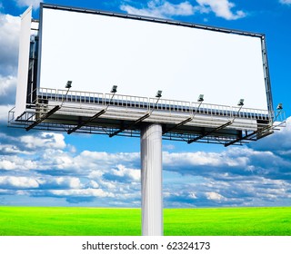 Blank Mega Billboard In The Skies