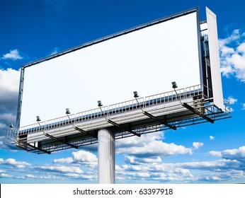 Blank Mega Billboard In The Skies