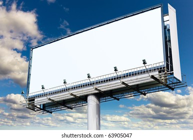 Blank Mega Billboard In The Skies