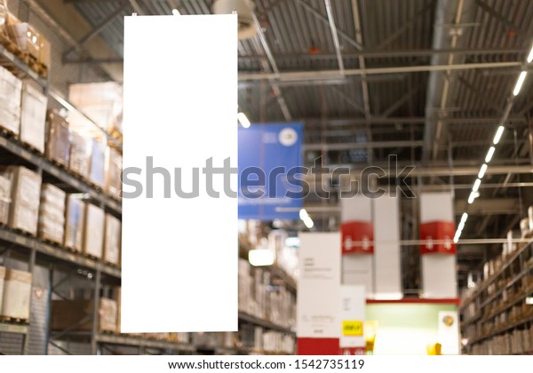 Download Blank Mockup Advertising Copy Space Warehouse Stock Photo Edit Now 1542735119