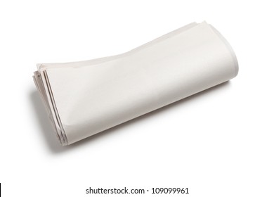 Blank Newspaper Roll with white background
