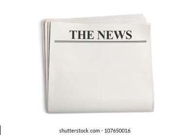 Blank Newspaper On White Background Images Stock Photos Vectors Shutterstock