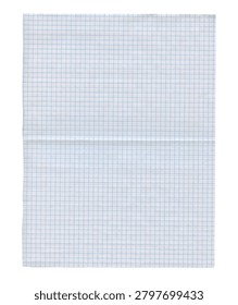 Blank notebook graph checkered paper sheet memo sketchbook ideal for scrapbook journal notepad. Retro vintage clean 