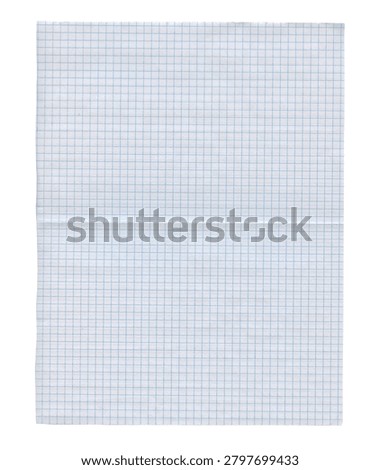 Blank notebook graph checkered paper sheet memo sketchbook ideal for scrapbook journal notepad. Retro vintage clean 