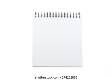 Top View Blank White Notebook On Stock Photo 674226442 | Shutterstock