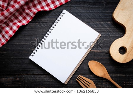 Similar – open empty paper notebook