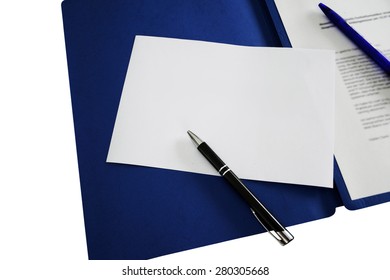 blank notepad for annotations with application portfolio background