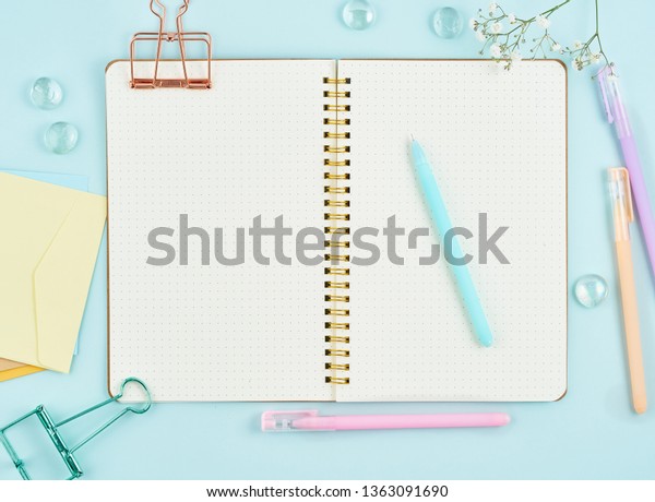 Download Blank Notepad Page Bullet Journal On Stock Photo Edit Now 1363091690
