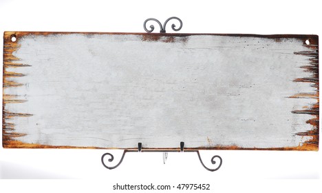 blank old antique wooden sign