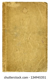 Blank old book cover, isolated.