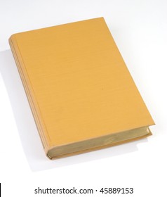 Blank Old Book Cover Yellow