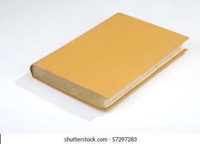 Blank Old Book Cover Yellow