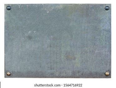 Blank Old Metal Plaque Isolated On Stock Photo 1564716922 | Shutterstock