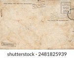 Blank of the old postcard with space for text