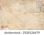 Blank of the old postcard with space for text