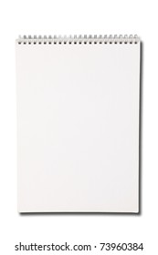 Blank One Face White Paper Notebook Vertical