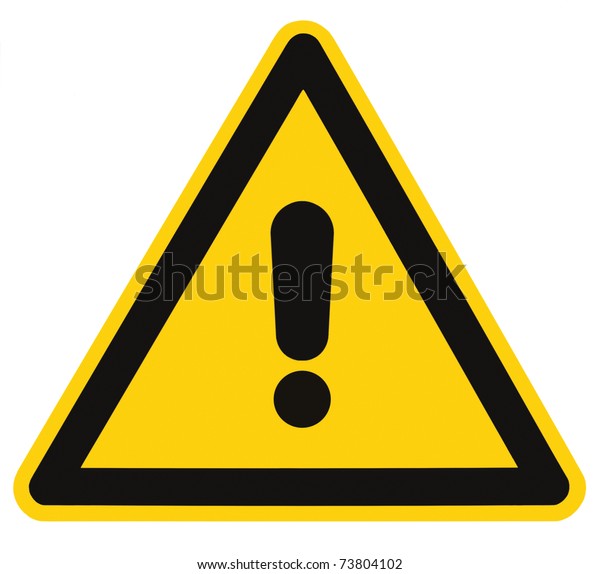 Blank Other Danger Hazard Sign Isolated Stock Photo (Edit Now) 73804102