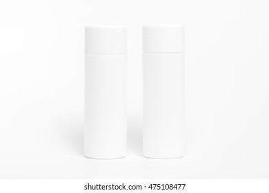 Blank Packaging Cosmetic Tube Isolated On White Background