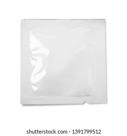 blank packaging foil sachet isolated on white background with clipping path ready for packaging design - Shutterstock ID 1391799512