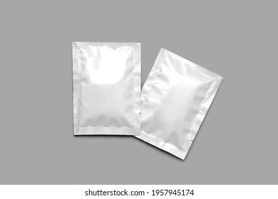Blank packaging paper wet wipes pouch.Packaging for wet wipes isolated on gray background.Can be use for your design.High resolution photo. - Shutterstock ID 1957945174