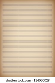 A Blank Page Of Sheet Music