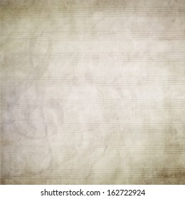 A Blank Page Of Sheet Music