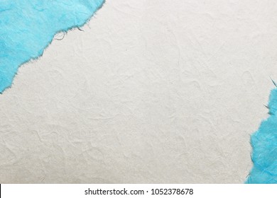 Blank Paper Background, White,blue Japanese Paper Background, Art Design Craft Concept