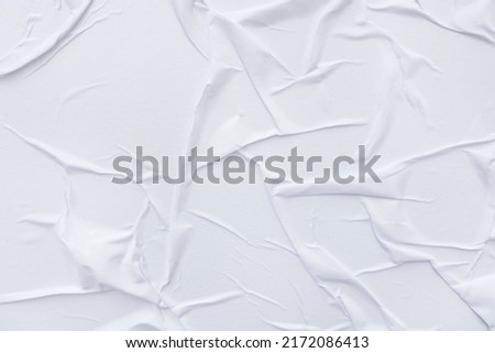 Blank paper crumpled texture and creased paper poster background. Wet crumpled paper texture backgrounds for various purposes. Realistic posters Paper crumpled texture background.
