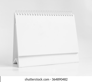 Blank paper desk spiral calendar  - Shutterstock ID 364890482