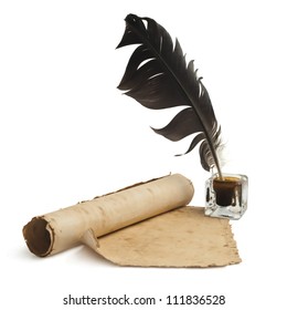 Blank Paper, Quill & Ink