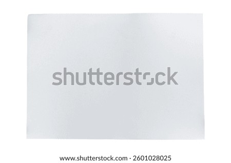Blank paper sheet in A4 format isolated on white background. clipping path