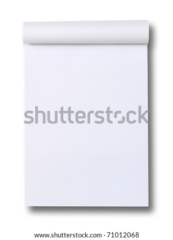 blank Paper tablet