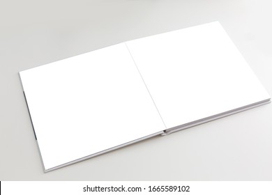 blank photo book white background,