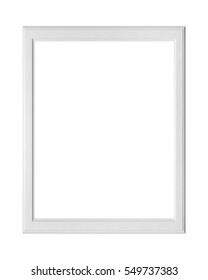 Blank Picture Frame On A White Background With Clippinh Path