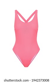 Blank Pink Swimsuit On Isolated Background Stock Photo 1942373008 ...