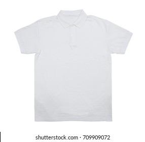 Blank Polo Shirt Color White Front Stock Photo 709909072 | Shutterstock