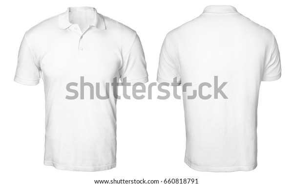 Blank Polo Shirt Mock Template Front Stock Photo (edit Now) 660818791