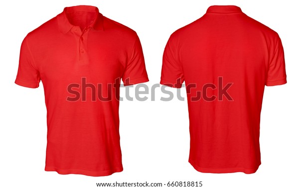 Blank Polo Shirt Mock Template Front Stock Photo (Edit Now) 660818815