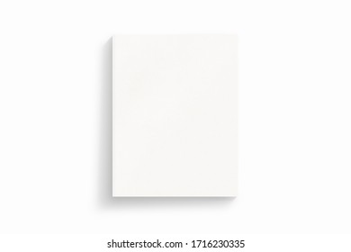 Blank portrait magazine cover isolated on white as template for design presentation, promotion print, portfolio etc.