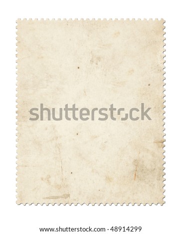Blank post stamp scanned with high resolution. Saved with clipping path.