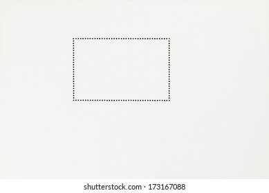 Blank White Square Postage Stamp Mockup Stock Illustration 1355879693 ...