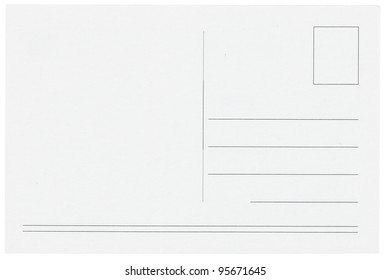 Blank Postcards Isolated In High Resolution