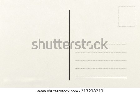 Blank postcards isolated in high resolution 