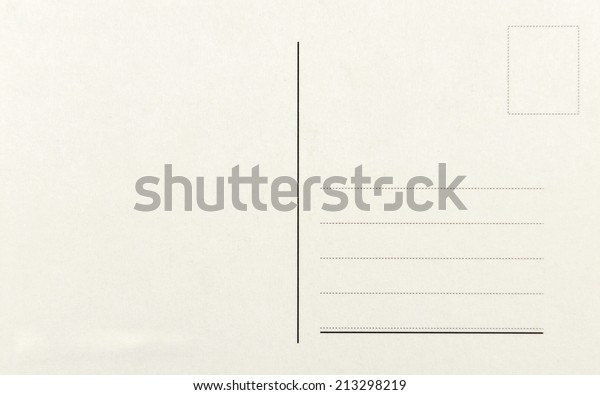 Blank Postcards Isolated High Resolution Stock Photo 213298219 ...