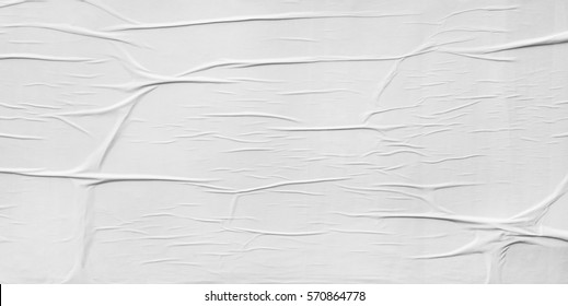 Blank poster texture, crumpled, creased - Shutterstock ID 570864778