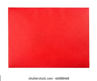 Blank Red Greeting Card Envelope With Room For Text