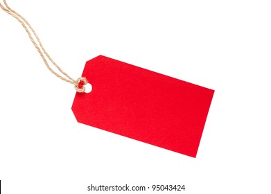 Blank Red Tag