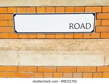 Blank Road Sign