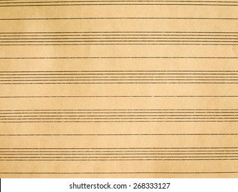 Blank Ruled Score For Writing Music