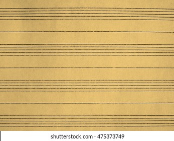 Blank Ruled Score For Writing Music Vintage Sepia